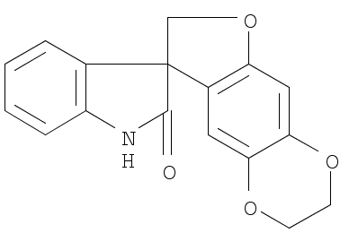 Spiro[furo[2,3-g]-1,4-benzodioxin-8(7H),3'-[3H]indol]-2'(1'H)-one, 2,3-dihydro-